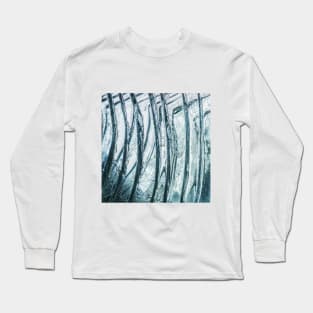 SCENERY 96 - Green Water Icicle Freezing Winter Long Sleeve T-Shirt